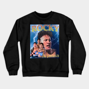 90s Bootleg Style Rocky Maivia Tribute Crewneck Sweatshirt